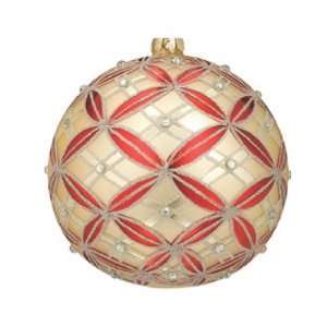  Waterford North Pole Ivory Thatched Ball