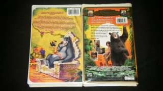 JUNGLE BOOK & THE SECOND JUNGLE BOOK MOWGLI AND BALOO Nice Family VHS 