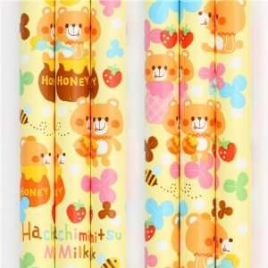  cute Japanese pencil with honey bears kawaii Toys & Games