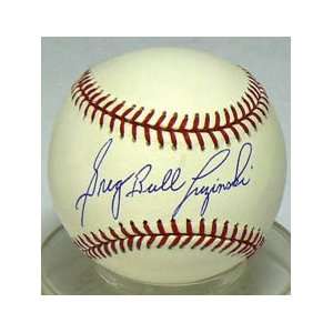    Signed Greg Luzinski/Autographed Bull Baseball