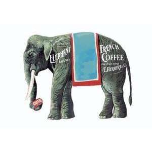  Vintage Art Elephant Brand French Coffee   02345 7