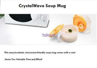 New TUPPERWARE Crystal Wave Soup Mug Microwave 460ml  