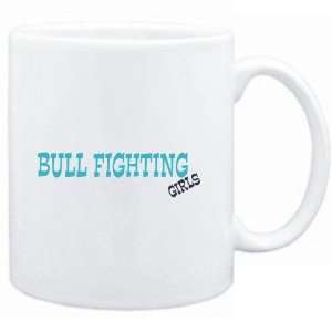    Mug White  Bull Fighting GIRLS  Sports