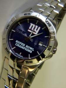 FOSSIL MENS NY Giants NFL STAINLESS STEEL WATCH  