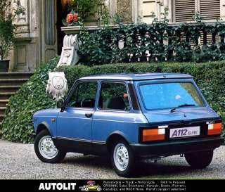 1978 ? Fiat Autobianchi Abarth A112 Factory Photo  