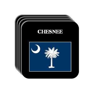  US State Flag   CHESNEE, South Carolina (SC) Set of 4 Mini 