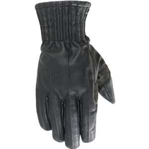   Mens Waterproof On Road Racing Motorcycle Gloves   Black / Medium