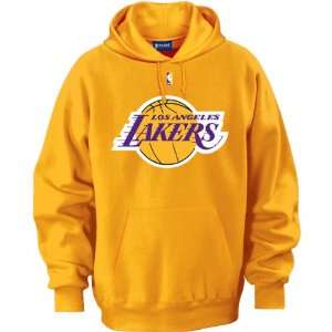  Los Angeles Lakers Primary Logo Hooded Sweatshirt (Gold) M 