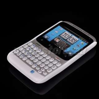 HARD RUBBER CASE COVER FOR HTC CHACHA A810E G16 WHITE  