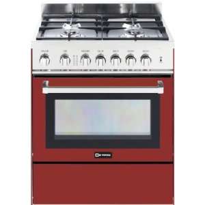  Verona Burgundy Freestanding Gas Range VEFSGG304BU 