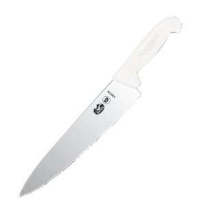  Sandwich Knife, 10 in., Wavy/Straight, White Fibrox Handle 