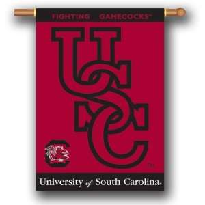  NCAA South Carolina USC 2 Sided 28 by 40 Inch House Banner 