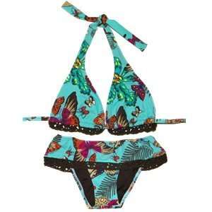  Submarine Butterfly Halter Bikini Swimsuit Girls Size 10 