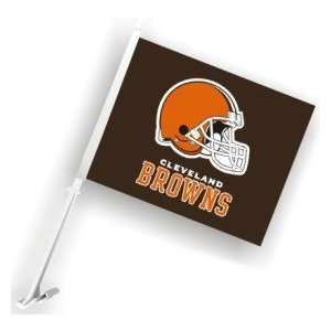  Cleveland Browns Car Flags   Set of 2 