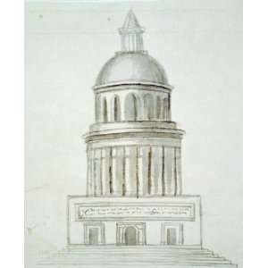 Monuments,Washington,D.C. Sketch,elevation rendering,circular 