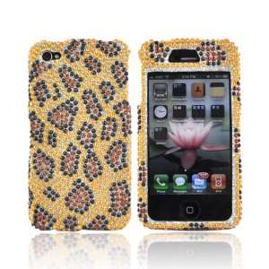 For Verizon Apple iPhone 4 Bling Hard Case Cover LEOPARD 