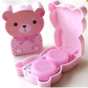  Bobo Cute Pink Bear Contact Lens Case 
