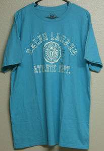   Jeans Athletic Department Mens T shirt Turquoise Blue XL NWOT  