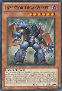   Card Mint 1st Common   Order of Chaos   INZEKTOR GIGA   WEEVIL  