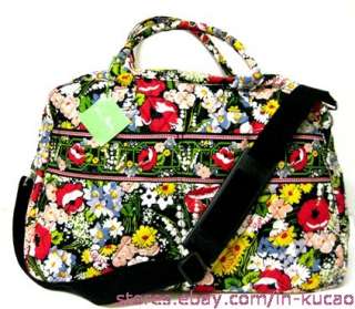 Vera Bradley Weekender in Poppy Fields Travel Handbag NWT  