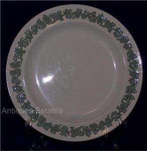 Wedgwood China Emb Queensware 8 Plate Celadon England  