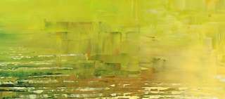   green ABSTRACT original MODERN yellow TATIANA canvas ART large  