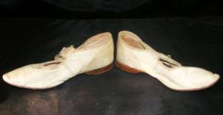   Beige Leather Womens Girls Slippers Wedding Shoes Hand Crafted  