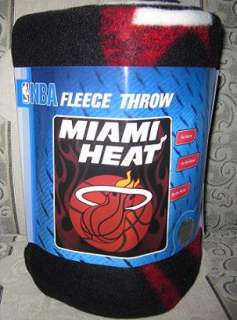 New Miami Heat Fleece Throw NBA Team Basketball Blanket  