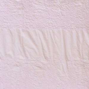  58 Wide Shabby Chic Percale Cotton Embroidered Cuff 