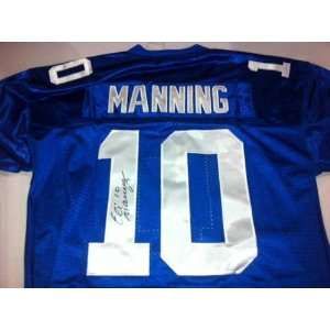   Manning Autographed NEW York Giants Authentic Jersey   Superbowl Mvp