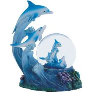  Snow Globe Dolphin Collection Desk Figurine Figure Desk 