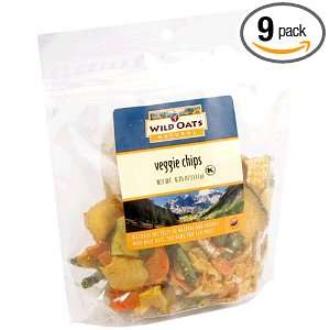 Wild Oats Natural Veggie Chips, 6.25 Ounce Bags (Pack of 9)