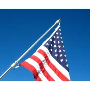  Aluminum Flagpole Set w/ U.S. Flag Patio, Lawn & Garden