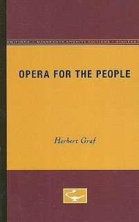   the People by Herbert Graf, University of Minnesota Press  Paperback