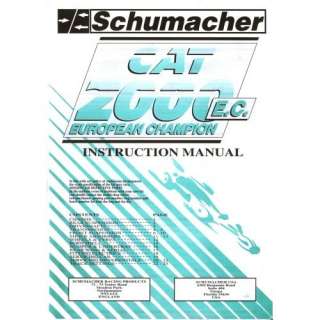   CAT 2000 e.c. Eupropean champion instruction build manual Schumacher