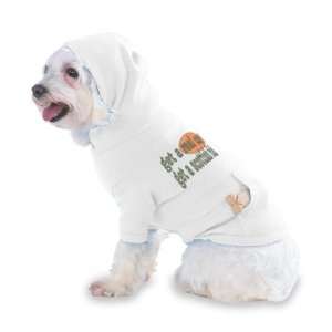   fold Hooded (Hoody) T Shirt with pocket for your Dog or Cat LARGE