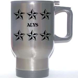  Personal Name Gift   ALYS Stainless Steel Mug (black 