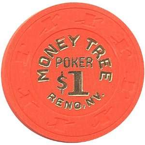  Money Tree $1 Clay Casino Chip Reno Nevada Sports 