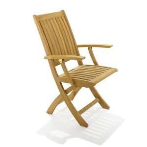   Barbuda Premium Teak Folding Side Chair with Arms 