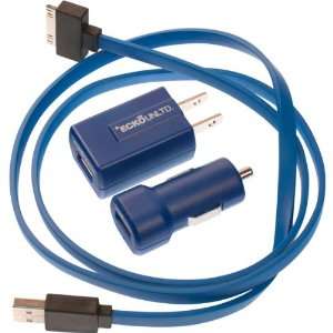  Blue USB Charger Kit for iPod/iPhone and Smartphones 