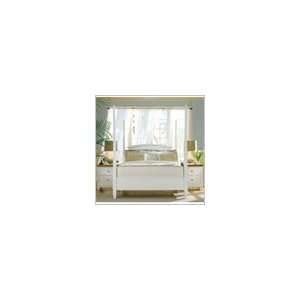   Sterling Pointe Poster Bed with Optional Canopy in Off White Finish