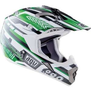  AGV Multi MT X Motocross Motorcycle Helmet   Black/Green 
