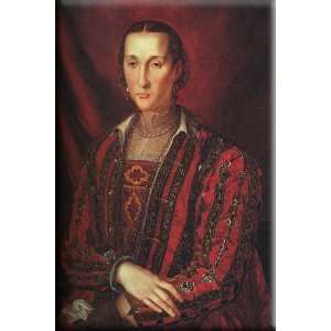 Portrait of Eleanora di Toledo 11x16 Streched Canvas Art by Bronzino 