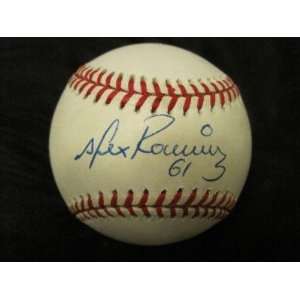   American League W coa   Autographed Baseballs