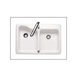American Standard Silhouette Collection Kitchen Sink   2 Bowl   7163 