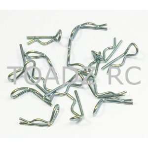  1/10 Scale Bent Body Clips 15 pcs Silver Toys & Games