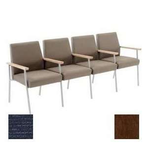   Sofa W/ Center Arms, Walnut Arm Cap Fandango Admiral 