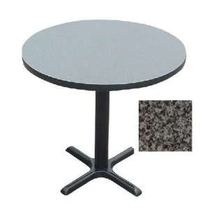 Correll Bxt48R 07 Cafe and Breakroom Tables   Round   Black Granite