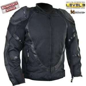  Mens Black Motorcycle Jacket with Breathable 3 Way Lining 