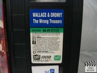Wallace & Gromit   The Wrong Trousers VHS 086162825033  